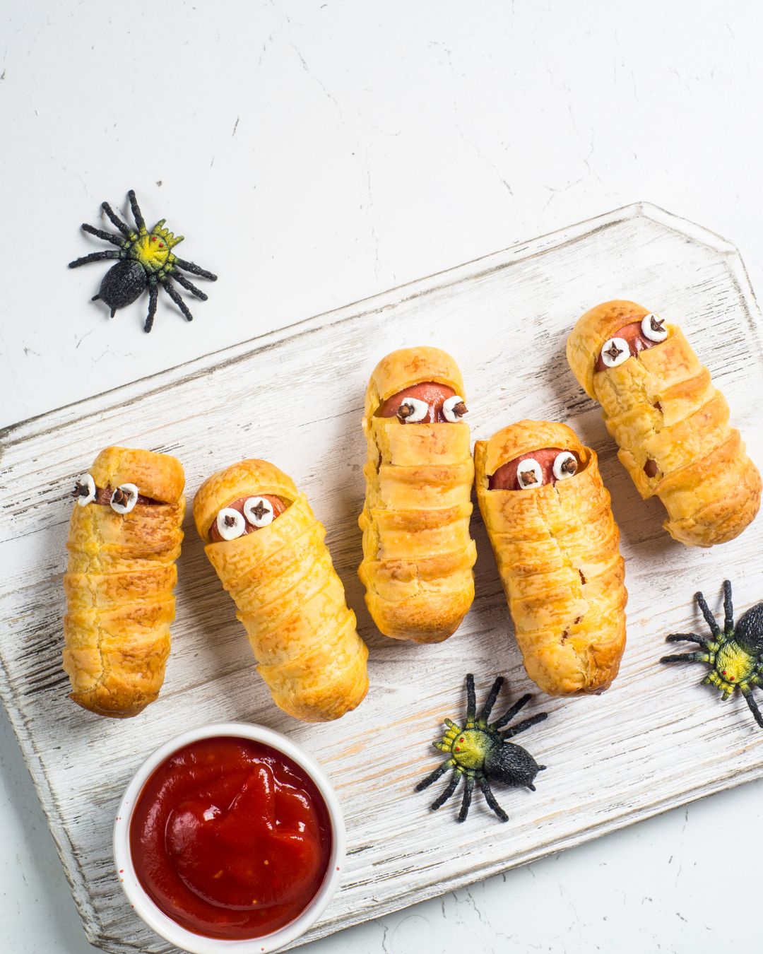 Spooktacular Snack- Sausage Mummies