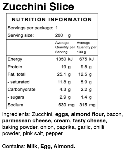 Breaky Zucchini Slice
