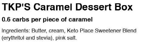Dessert Caramels