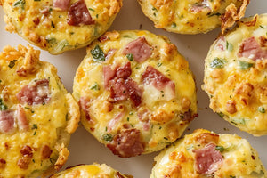 Breaky Quiche — Salami and Onion