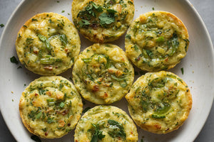Breaky Quiche — Mushroom & Capsicum